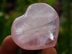 Polished Gemmy Rose Quartz Hearts x 20 From Madagascar