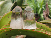 Polished Wispy Phantom Smokey Quartz Crystals x 6 From Madagascar