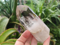 Polished Wispy Phantom Smokey Quartz Crystals x 6 From Madagascar