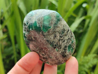 Polished Emerald Mica 'Mutokolite' Free Forms x 6 From Mutoko, Zimbabwe