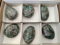Polished Emerald Mica 'Mutokolite' Free Forms x 6 From Mutoko, Zimbabwe