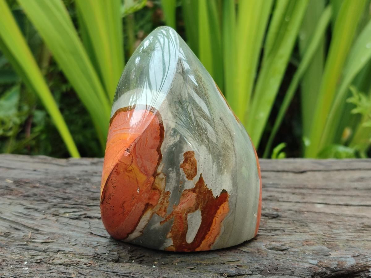 Polished Polychrome Jasper Flames x 6 From NW Coast, Madagascar