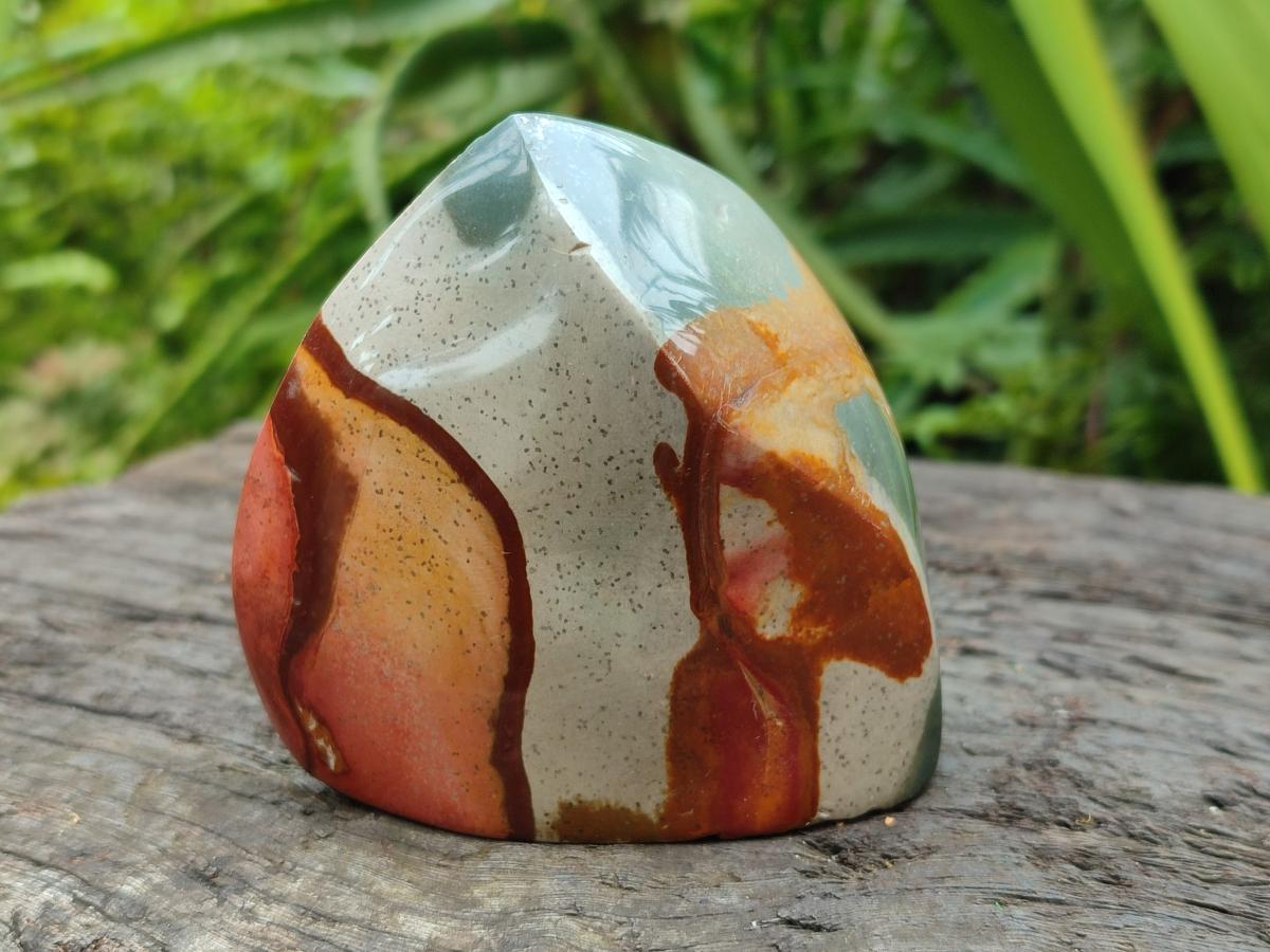 Polished Polychrome Jasper Flames x 6 From NW Coast, Madagascar