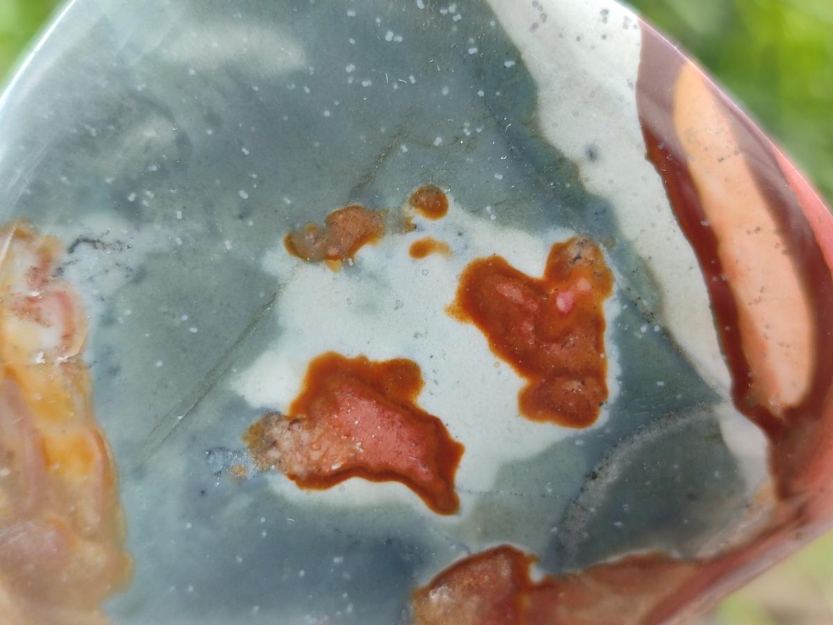 Polished Polychrome Jasper Flames x 6 From NW Coast, Madagascar