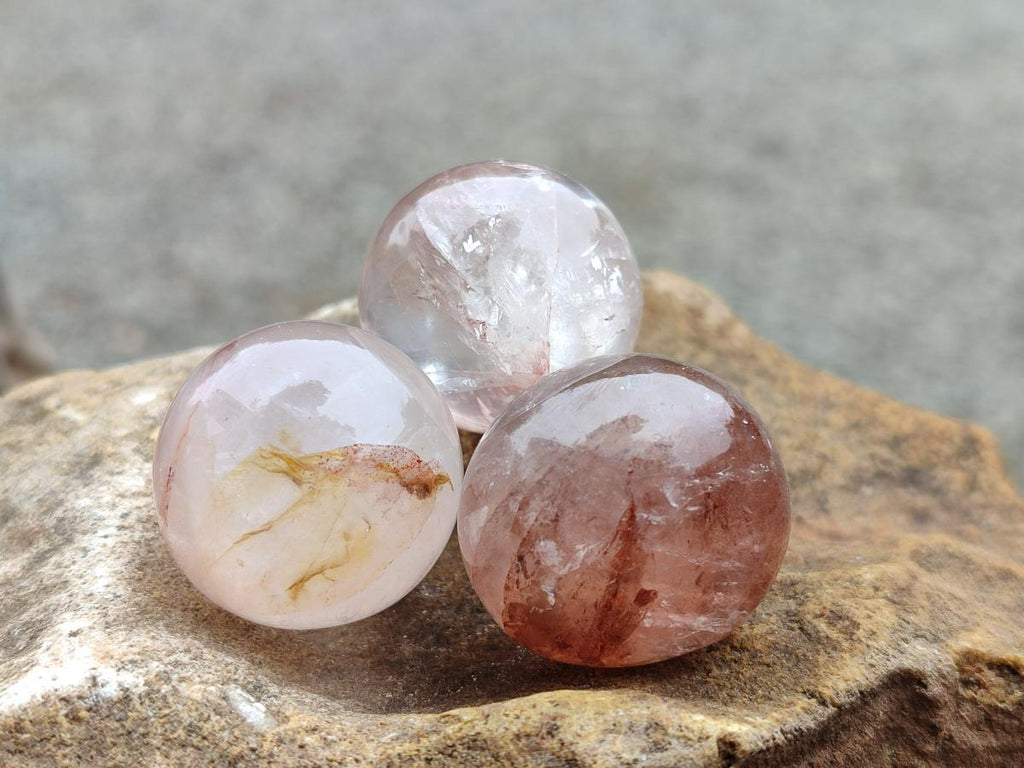 Polished Rounded Mini Red Hematoid Quartz Free Forms x 35 From Ambatondrazaka, Madagascar - Toprock Gemstones and Minerals 