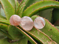 Polished Rounded Mini Red Hematoid Quartz Free Forms x 35 From Ambatondrazaka, Madagascar