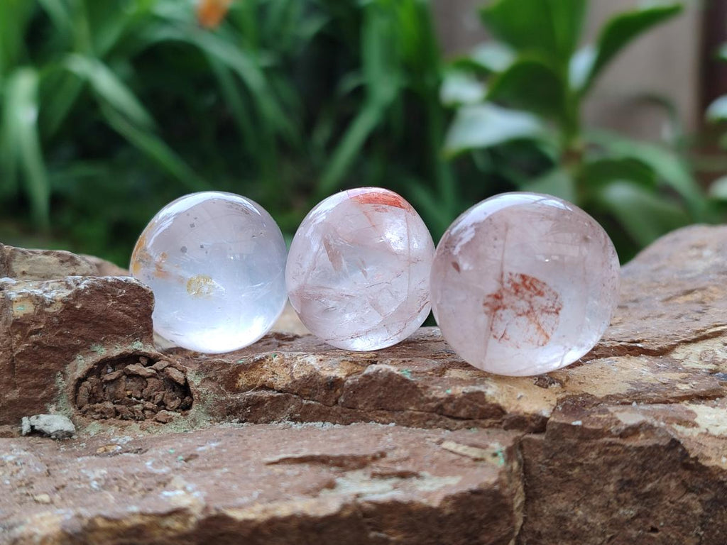 Polished Rounded Mini Red Hematoid Quartz Free Forms x 35 From Ambatondrazaka, Madagascar - Toprock Gemstones and Minerals 