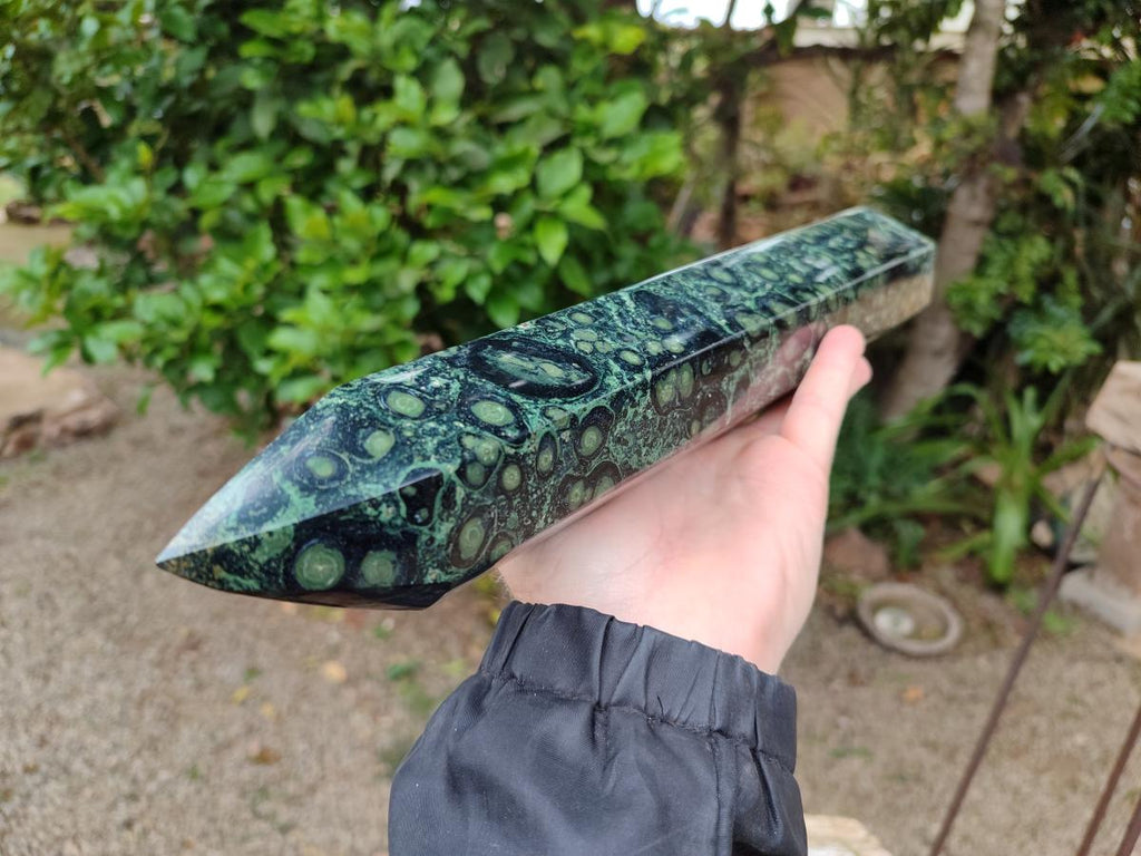 Polished Extra Long Stromatolite Display Tower x 1 From Katsepy, Madagascar