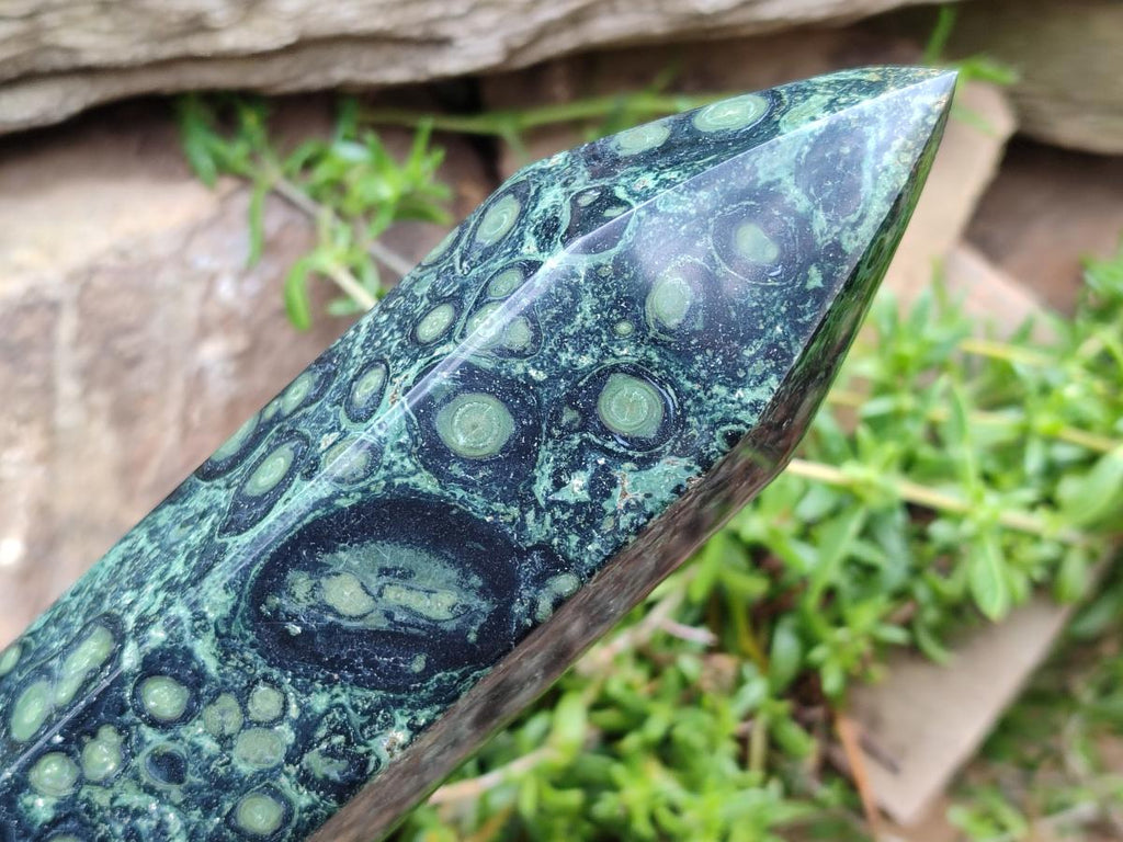 Polished Extra Long Stromatolite Display Tower x 1 From Katsepy, Madagascar