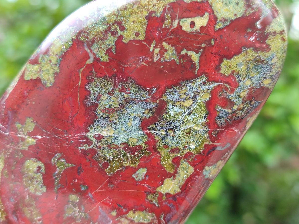 Polished Bastite Dragonsblood Stone Standing Free Forms x 2 From Tshipise, South Africa