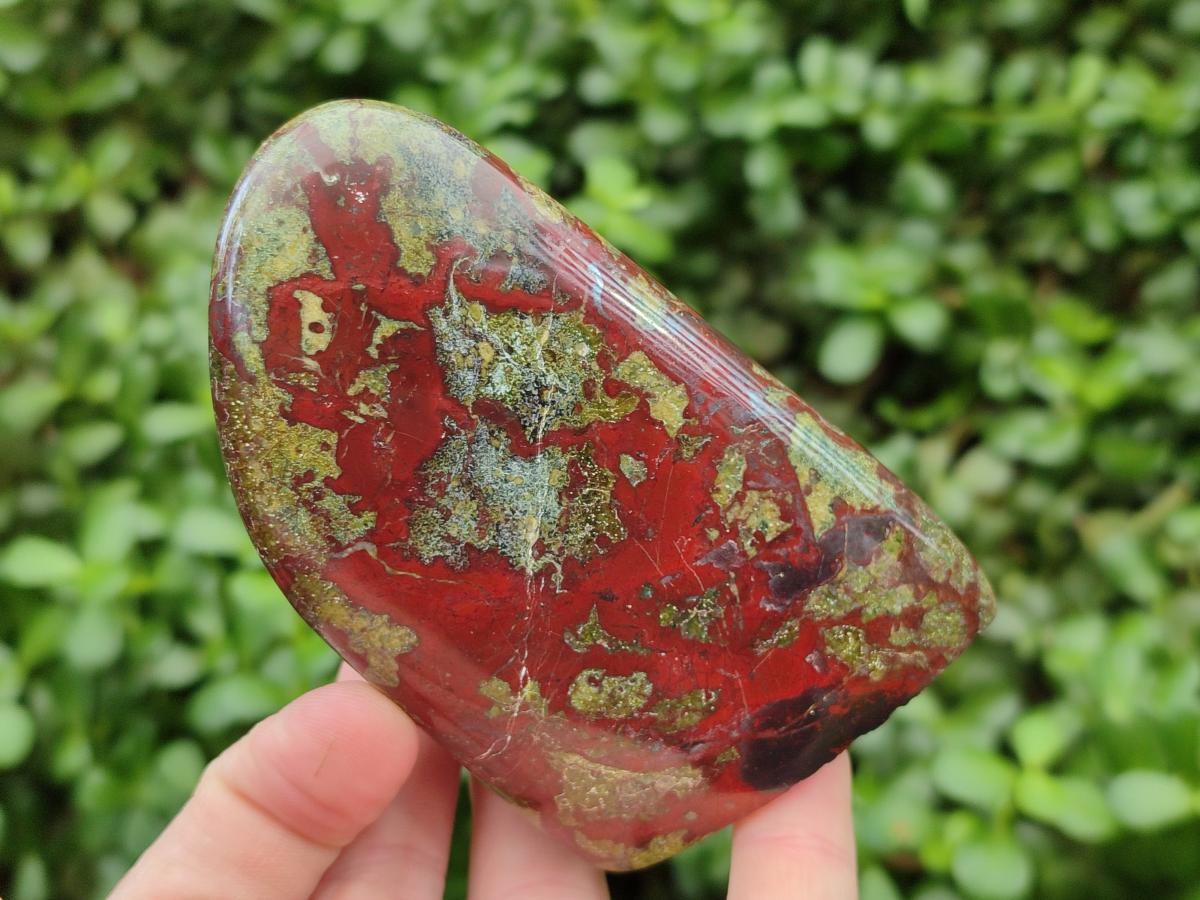 Polished Bastite Dragonsblood Stone Standing Free Forms x 2 From Tshipise, South Africa