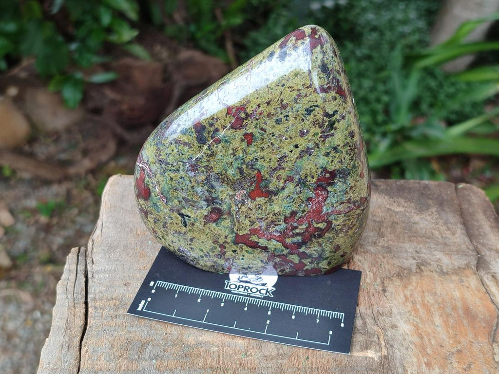 Polished Bastite Dragonsblood Stone Standing Free Forms x 2 From Tshipise, South Africa