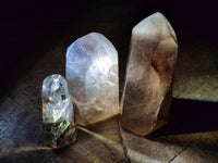 Polished Phantom Smokey Quartz Crystals x 13 From Madagascar