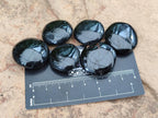 Polished Black Tourmaline Galets x 35 From Madagascar