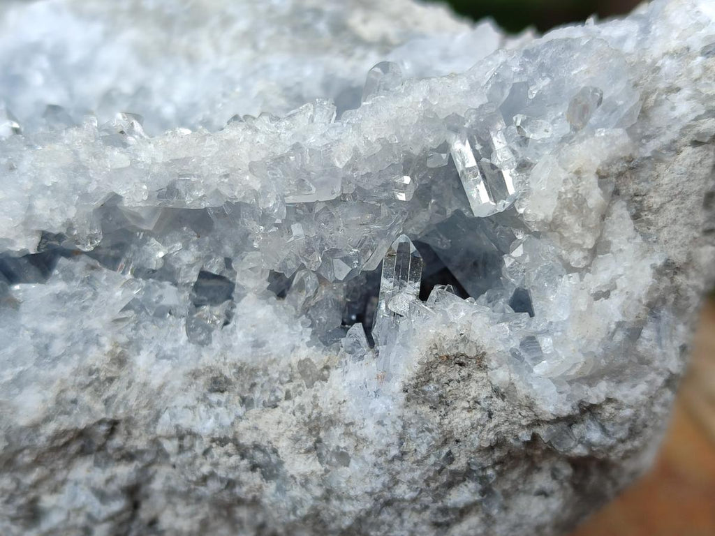 Natural Acicular Ice Blue Celestite Specimen x 1 From Sakoany, Madagascar - Toprock Gemstones and Minerals 