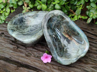 Polished Labradorite Bowls x 2 From Madagascar