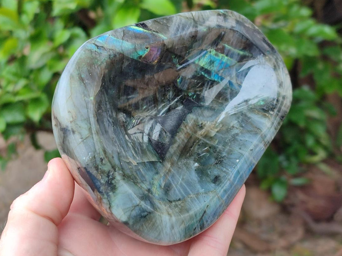 Polished Labradorite Bowls x 2 From Madagascar