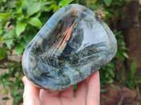 Polished Labradorite Bowls x 2 From Madagascar