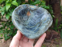 Polished Labradorite Bowls x 2 From Madagascar