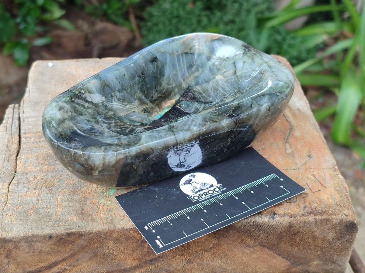 Polished Labradorite Bowls x 2 From Madagascar
