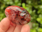 Polished Red Hematoid Quartz Galets x 20 From Ambatondrazaka, Madagascar