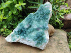 Natural XL Cubic Green Fluorite Cluster Specimen x 1 From Mandrosonoro, Madagascar