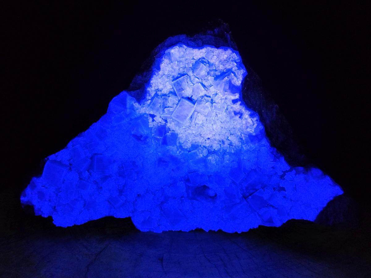 Natural XL Cubic Green Fluorite Cluster Specimen x 1 From Mandrosonoro, Madagascar