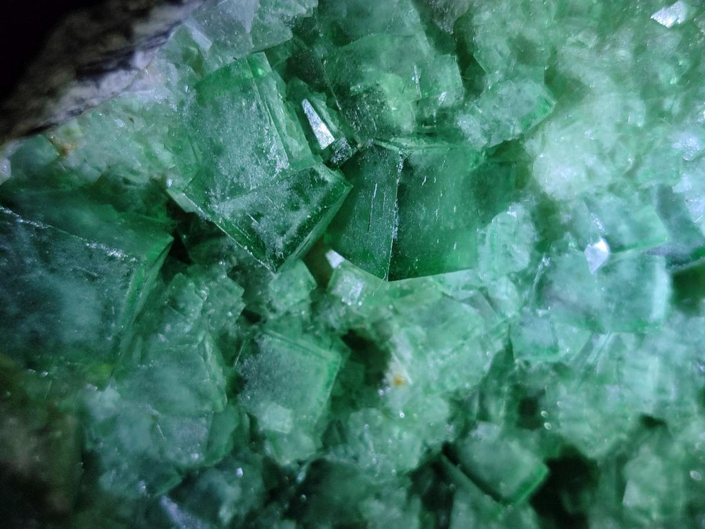 Natural XL Cubic Green Fluorite Cluster Specimen x 1 From Mandrosonoro, Madagascar