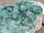 Natural XL Cubic Green Fluorite Cluster Specimen x 1 From Mandrosonoro, Madagascar