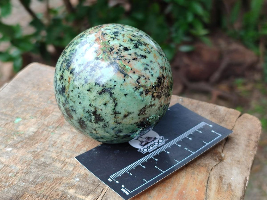Polished African Turquoise Chrysocolla Spheres x 2 From South Africa