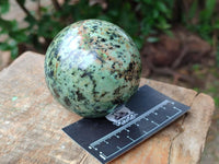 Polished African Turquoise Chrysocolla Spheres x 2 From South Africa