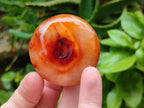 Polished Carnelian Agate Gemstone Galets x 24 From Madagascar