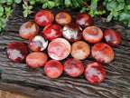 Polished Carnelian Agate Gemstone Galets x 24 From Madagascar