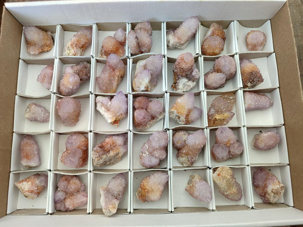 Natural Amethyst And Ametrine Spirit Clusters x 35 From Boekenhouthoek, South Africa