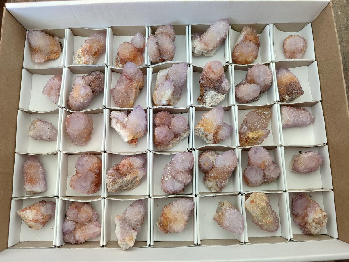 Natural Amethyst And Ametrine Spirit Clusters x 35 From Boekenhouthoek, South Africa