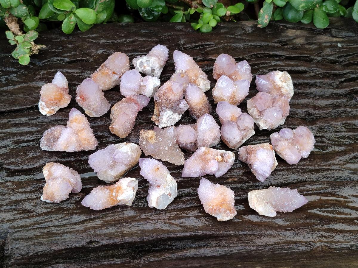 Natural Amethyst And Ametrine Spirit Clusters x 35 From Boekenhouthoek, South Africa