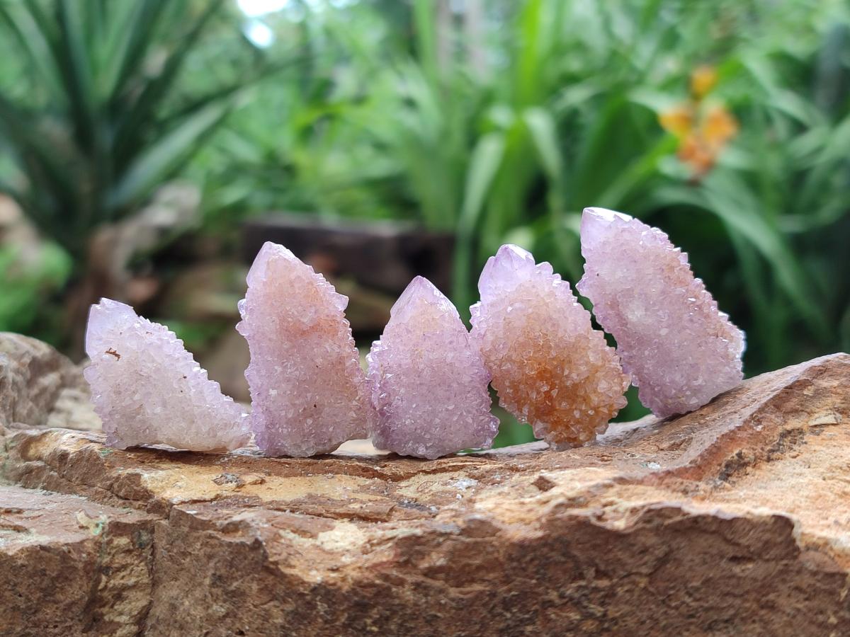 Natural Amethyst And Ametrine Spirit Clusters x 35 From Boekenhouthoek, South Africa