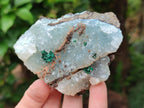Natural Drusy Coated Chrysocolla with Malachite Specimens x 6 From Lupoto Mine, Congo