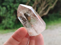 Polished Wispy Smokey Phantom Quartz Crystals x 12 From Akansobe, Madagascar