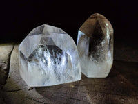 Polished Wispy Smokey Phantom Quartz Crystals x 12 From Akansobe, Madagascar