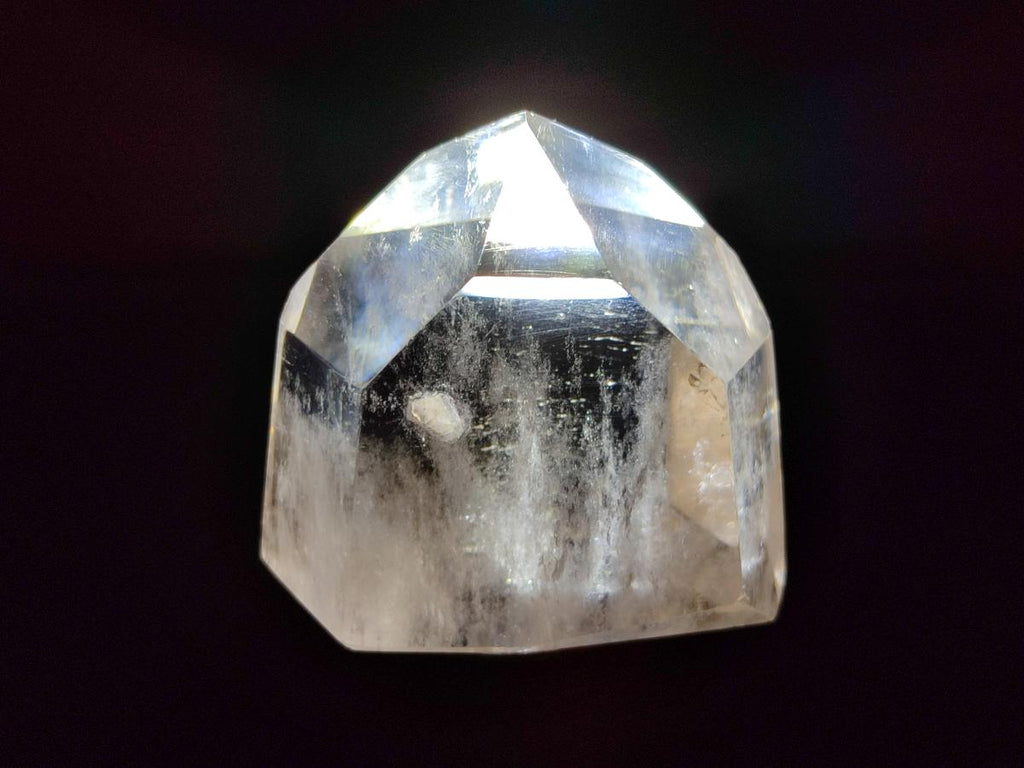 Polished Wispy Smokey Phantom Quartz Crystals x 12 From Akansobe, Madagascar