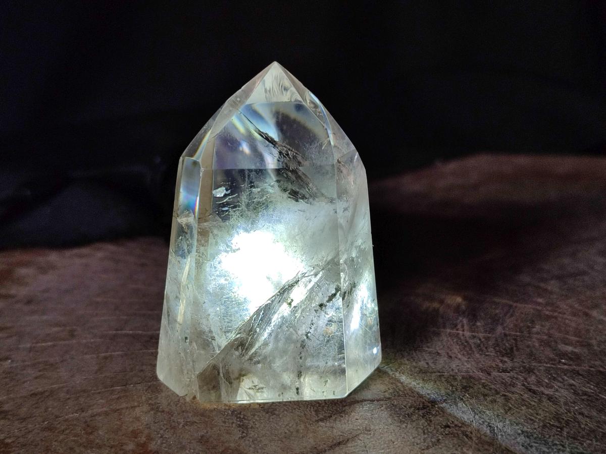 Polished Wispy Smokey Phantom Quartz Crystals x 12 From Akansobe, Madagascar