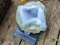 Natural Blue Lace Agate Geode Specimens x 2 From Nsanje, Malawi