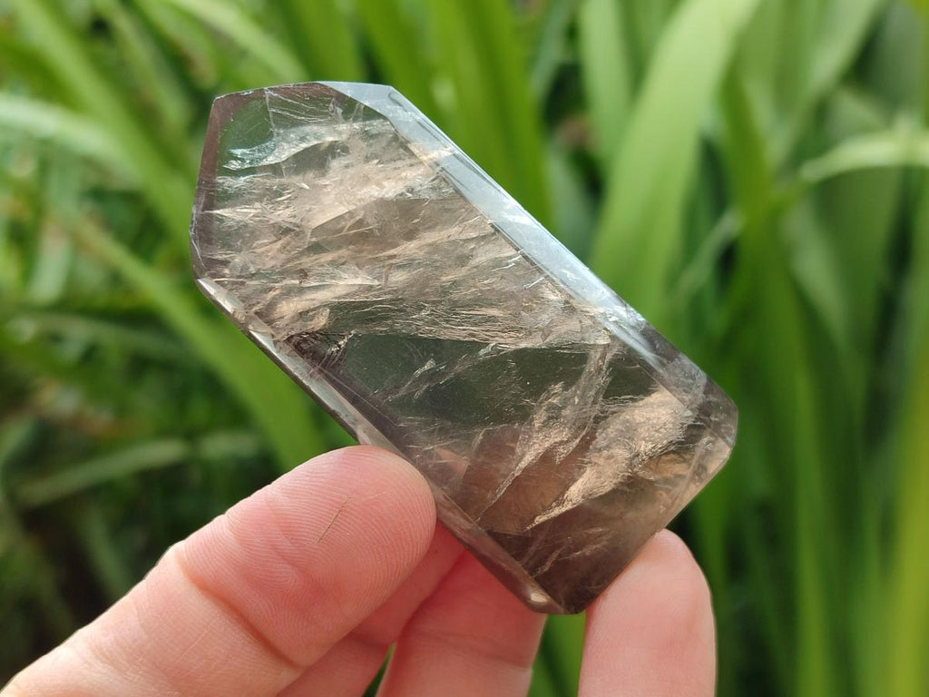 Polished Smokey Quartz Crystals x 12 From Madagascar