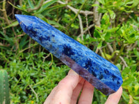 Polished Sodalite Display Crystals x 4 From Kunene River, Namibia