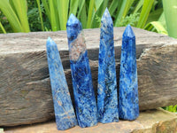 Polished Sodalite Display Crystals x 4 From Kunene River, Namibia