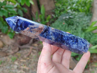 Polished Sodalite Display Crystals x 4 From Kunene River, Namibia