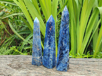 Polished Sodalite Display Crystals x 4 From Kunene River, Namibia