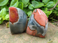 Polished Polychrome Jasper Flames x 12 From NW Coast, Madagascar