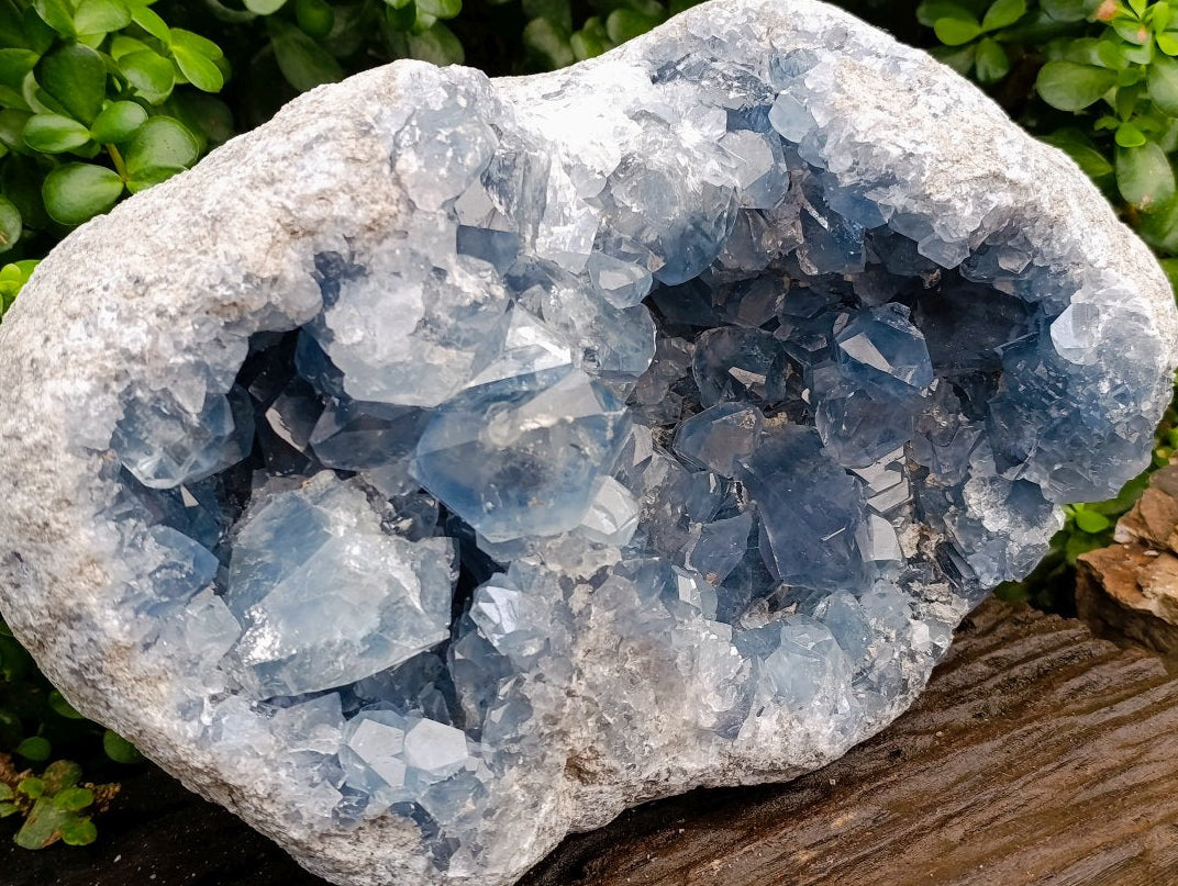 Natural XL Blue Celestite Geode Specimen x 1 From Sakoany, Madagascar